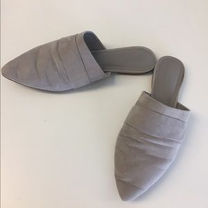Nordstrom MIA Grey Suede Mules